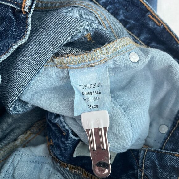 Abercrombie & Fitch Skinny Jeans Medium Wash Denim Mid-Rise Blue Mens 26x28 - Picture 6 of 14